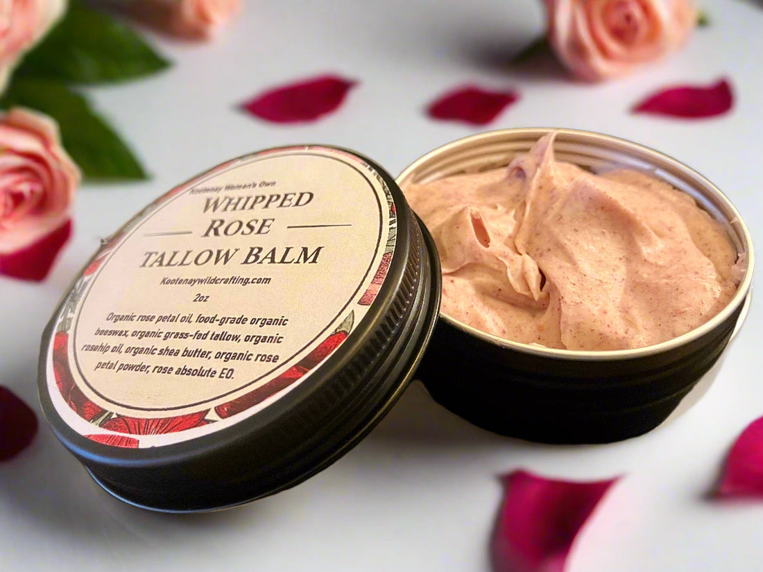 Whipped Rose Tallow Balm: DIY Recipe and Instructions
