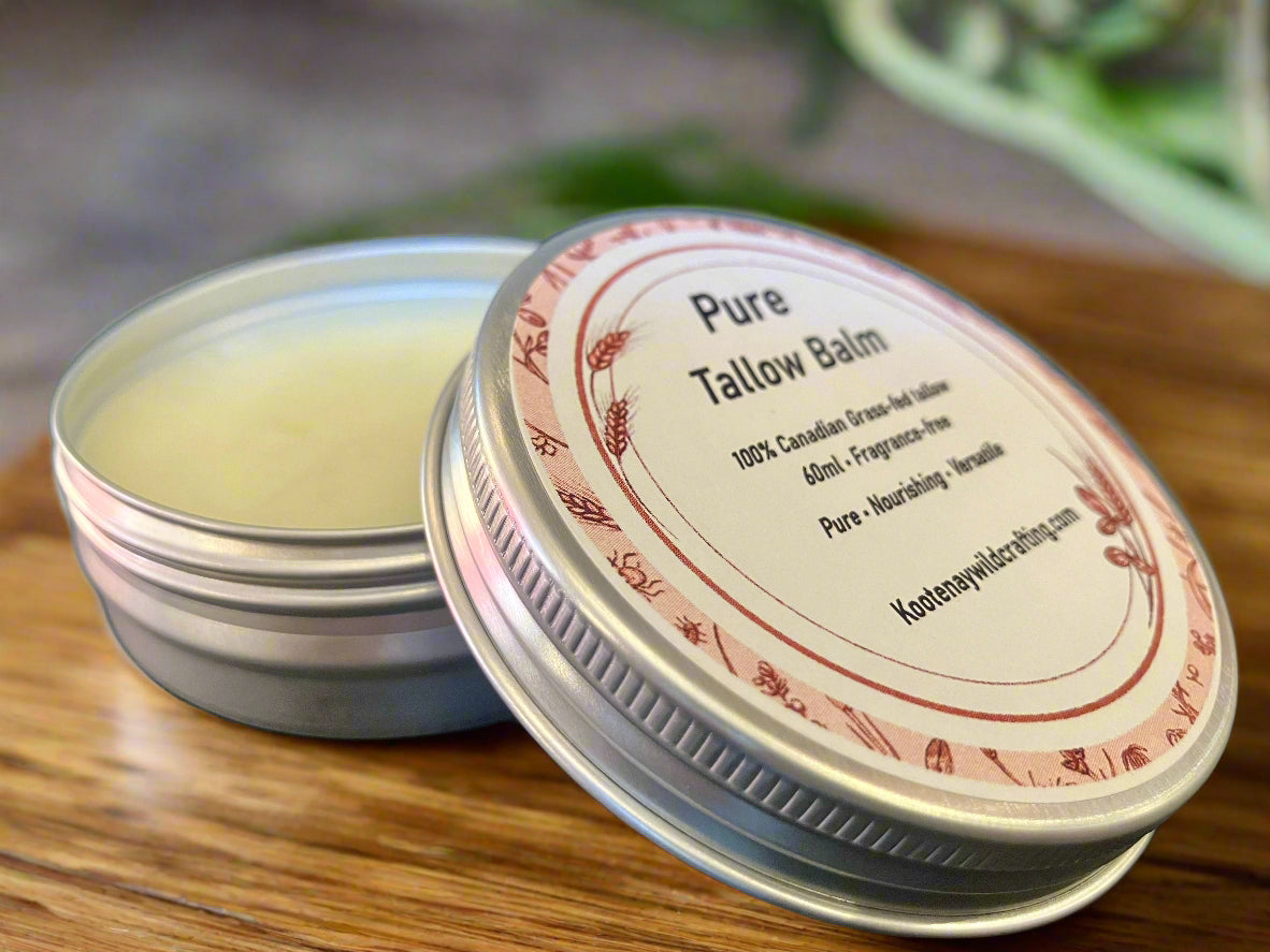 Pure Grass-Fed Canadian Tallow Balm – 1 or 2 Ingredients