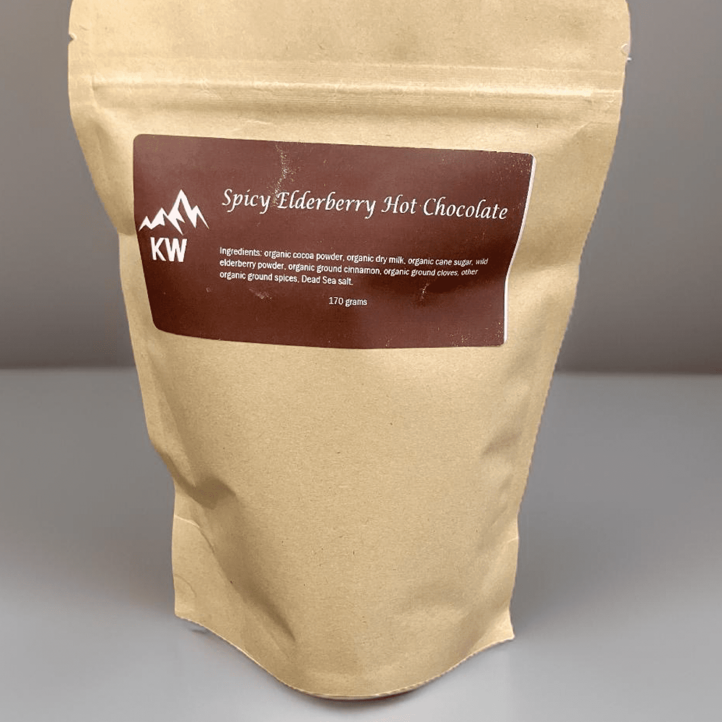 Spicy Organic Elderberry Hot Chocolate - 250 grams - Kootenay Woman