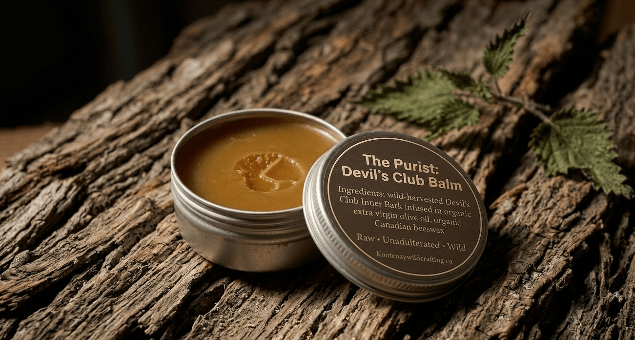 The Purist: Devil’s Club Balm - Kootenay Woman