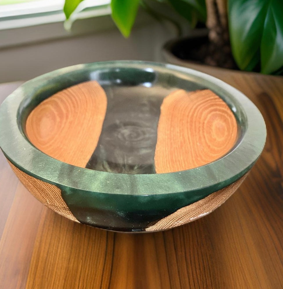 Forest River Resin Black Locust Bowl- 6.25”