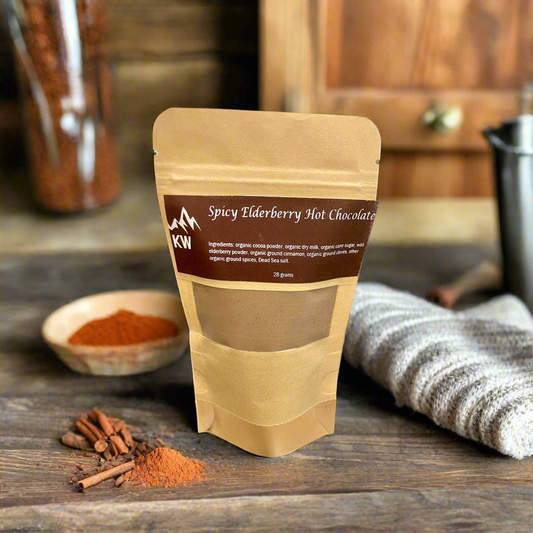 Spicy Organic Elderberry Hot Chocolate- 55 grams