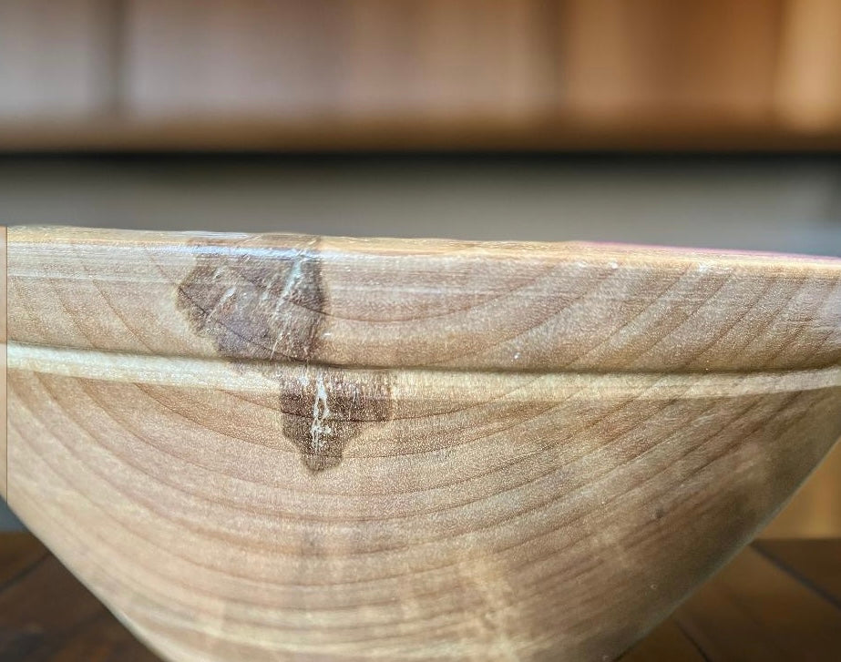 Natural Groove Birchwood Bowl- 7.25”