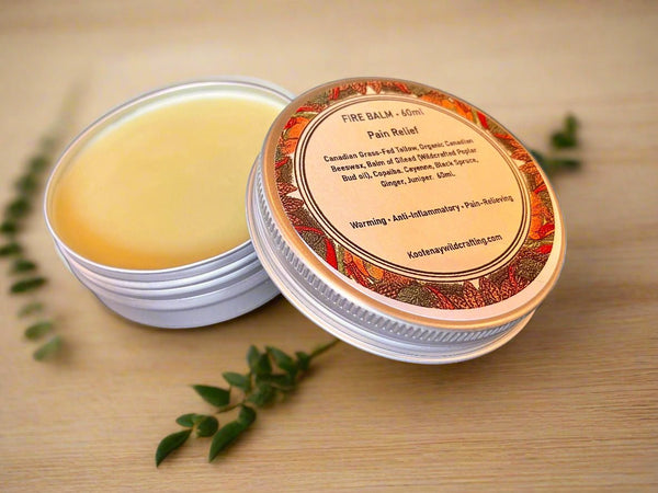 Fire Balm Fire & Balsam: Nature’s Warming & Cooling Balms – Kootenay Woman