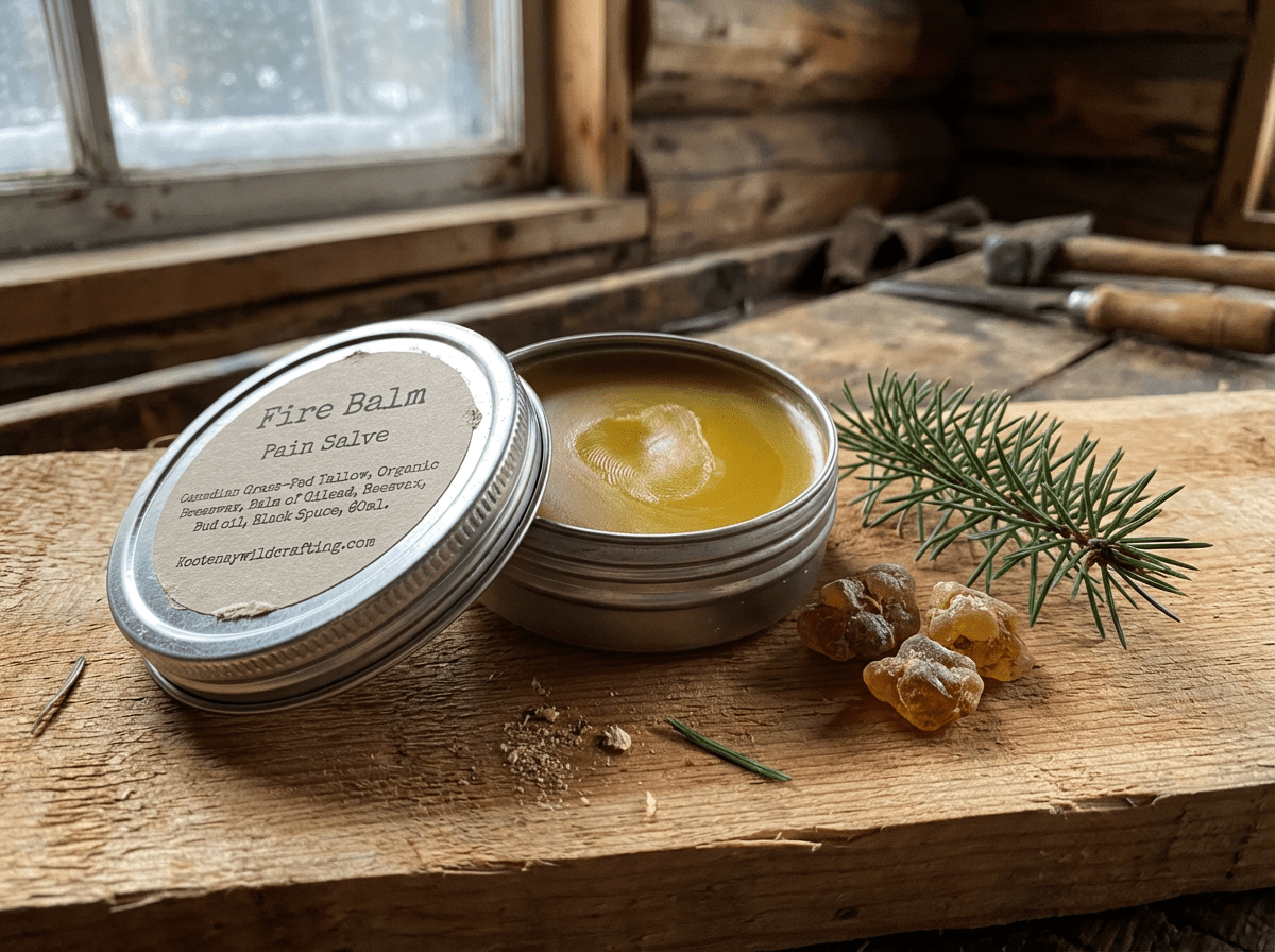 Fire Balm Fire & Balsam: Nature’s Warming & Cooling Balms – Kootenay Woman
