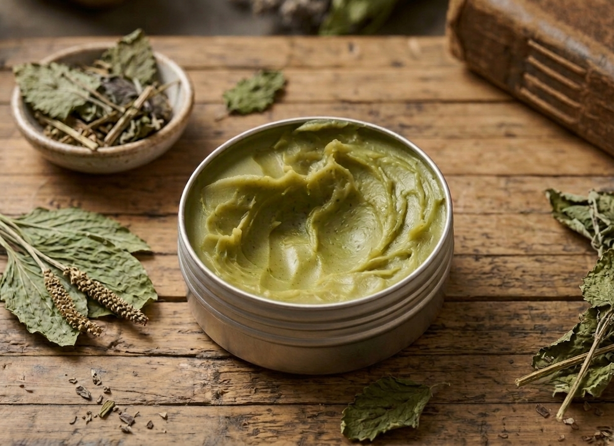 Pure Plantain & Lemon Balm Tallow: The Golden Green