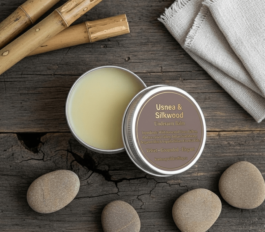 Usnea & Silkwood: The Quiet Luxury Underarm Balm - Kootenay Woman