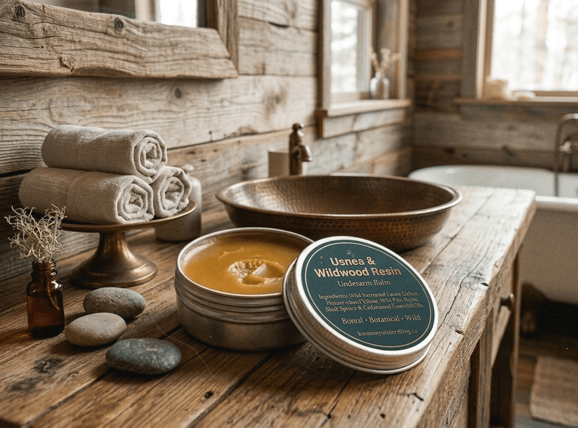 Usnea & Wildwood Resin - Underarm Balm - Kootenay Woman