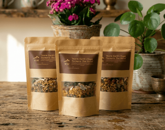 Warm Earth Chaga Turmeric Tea - Kootenay Woman